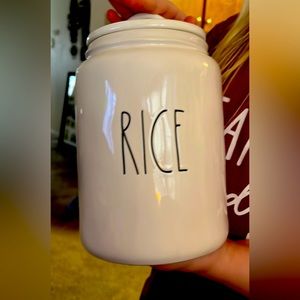 Rae Dunn Rice Canister